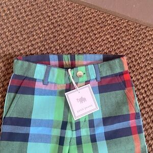 NWT Petite Peony plaid light weight cotton boys pants size 6